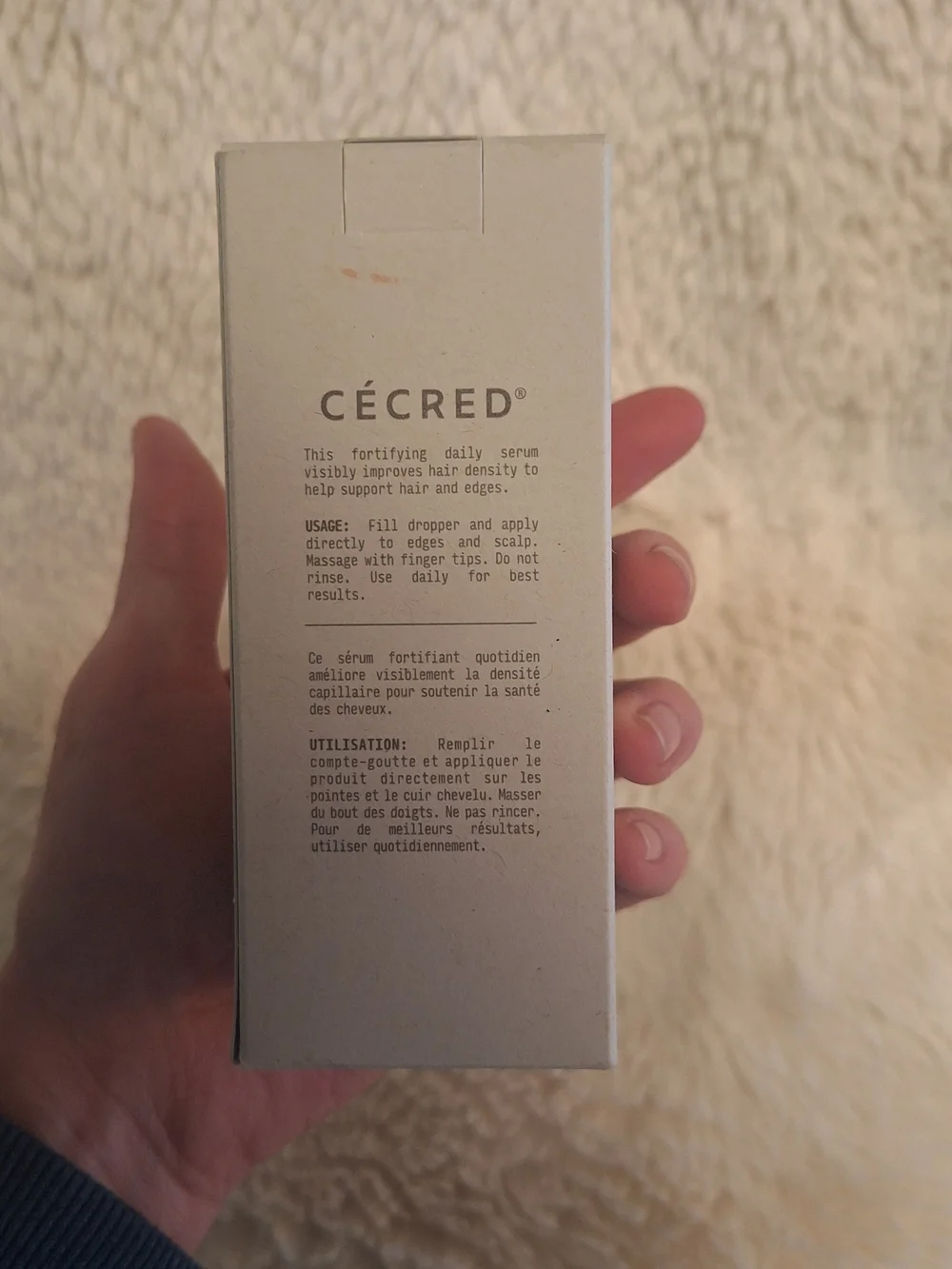 Cécred RED Restoring Hair & Edge Drops - Silver